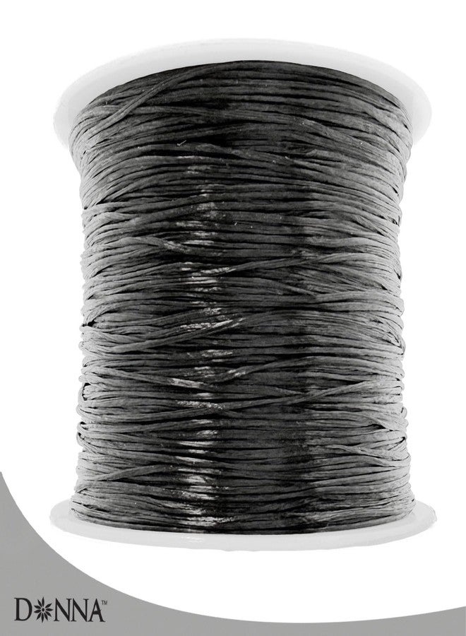 DONNA Premium Nylon Weaving Thread Spool, Black, 75 Yards, Stretchy Strong Sewing Cord, Weft Wig Braid Use - Image 3
